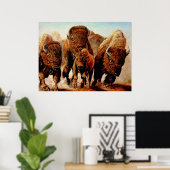 Buffalo "On the Run" Poster (Heimbüro)