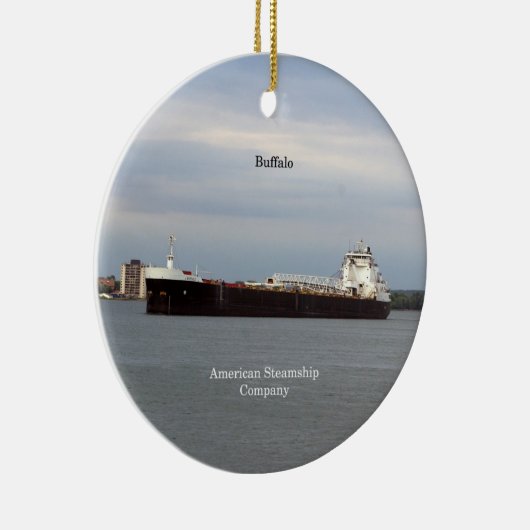 Buffalo-Ornament Keramikornament (Rechts)