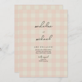 Buffalo-Partei für Kariertes Engagement Einladung