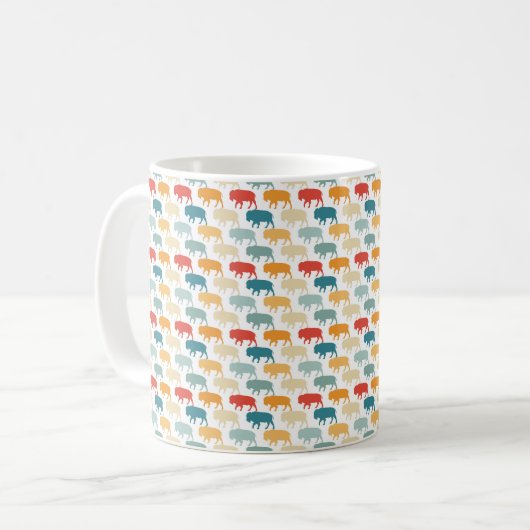 Buffalo Pattern Tasse (Vorderseite Links)