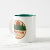 Buffalo Peaks Wilderness Colorado Zweifarbige Tasse (Vorderseite Links)