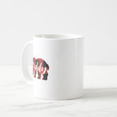Buffalo Pläd Daddy Bear Fathers Day Ohrts Kaffeetasse (Vorderseite Links)