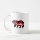 Buffalo Pläd Daddy Bear Fathers Day Ohrts Kaffeetasse (Links)