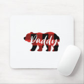 Buffalo Pläd Daddy Bear Fathers Day Ohrts Mousepad (Mit Mouse)