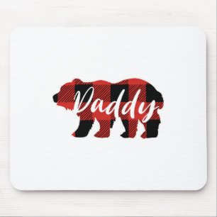 Buffalo Pläd Daddy Bear Fathers Day Ohrts Mousepad