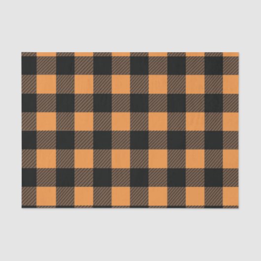 Buffalo plaid checks tissue paper gift bag stuffer seidenpapier (Vorderseite)