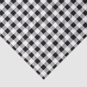 Buffalo Plaid Christmas Black White Seidenpapier (Detail)