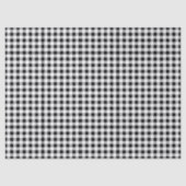Buffalo Plaid Christmas Black White Seidenpapier (Vorderseite)