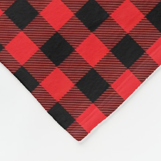 Buffalo Plaid Fleece Blanket (Ecke)