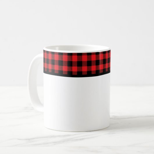 Buffalo Plaid Kaffeetasse (Vorderseite Links)