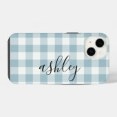 Buffalo Plaid Kalligrafie-iPhone-Hülle iPhone Hülle (Rückseite (Horizontal))