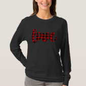 Buffalo Plaid Love T-Shirt (Vorderseite)
