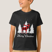 Buffalo Plaid Moose Family Christmas Pajama Outfit T-Shirt (Vorderseite)