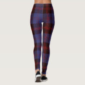 Buffalo plaid navy blue red leggings (Rückseite)