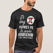 Buffalo Plaid Pi Symbol Pi Day Inspires Me Math Lo T-Shirt (Vorderseite)