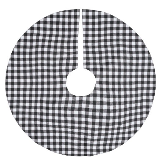 Buffalo Plaid Polyester Weihnachtsbaumdecke (Vorderseite)