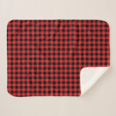 Buffalo Plaid Print Sherpa Blanket Sherpadecke (Vorderseite (Horizontal))
