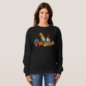 Buffalo Plaid Pumpkin Gnomes Fall Autumn Thanksgiv Sweatshirt (Vorne ganz)