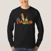 Buffalo Plaid Pumpkin Gnomes Fall Autumn Thanksgiv T-Shirt (Vorderseite)