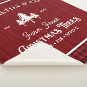 Buffalo Plaid Rustic Christmas Tree Farm  Sherpadecke (3/4)