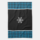 Buffalo Plaid Snowflake Geschirrtuch (Vertikal)