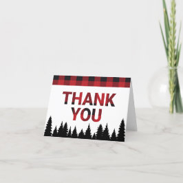 Buffalo Plaid Thank You Card Dankeskarte
