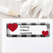 Buffalo Plaid Valentine Modern Neutral Heart (Insitu)