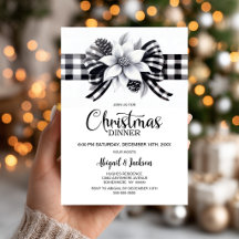 Buffalo Plaid Weihnachtsessen