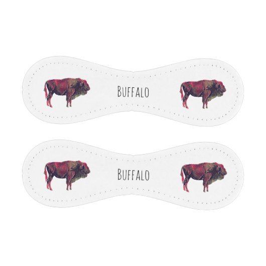 Buffalo Portrait Design für Bison oder Weiße Tiere Baseball (Paneele)