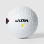 Buffalo Portrait Design für Bison oder Weiße Tiere Golfball (Logo)