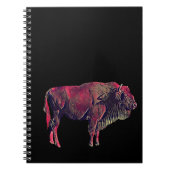Buffalo Portrait Design für Bison oder Weiße Tiere Notizblock (Vorderseite)