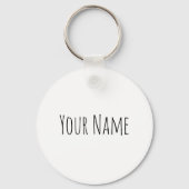 Buffalo Portrait Design für Bison oder Weiße Tiere Schlüsselanhänger (Rückseite)