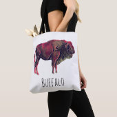 Buffalo Portrait Design für Bison oder Weiße Tiere Tasche (Von Nahem)
