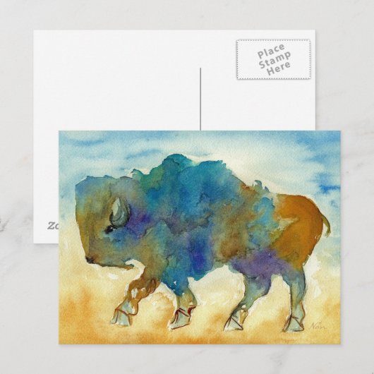 Buffalo Post Card Postkarte (Vorne/Hinten)