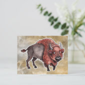 Buffalo Postkarte (Stehend Vorderseite)