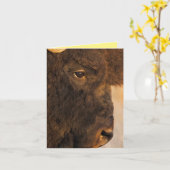 Buffalo-Profil Karte (Gelbe Blume)