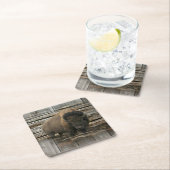 Buffalo Rechteckiger Pappuntersetzer (Vor Ort)