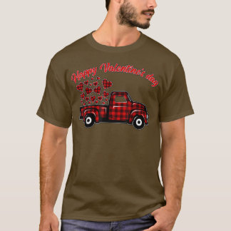 Buffalo Red Kariert Hearts Lieferwagen Truck Niedl T-Shirt