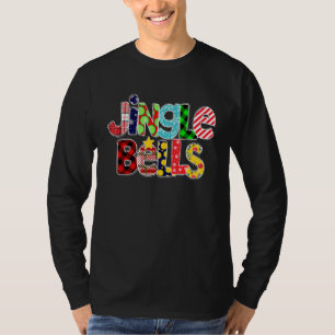 Buffalo Red Kariert Jingle Bells Christmas Family T-Shirt