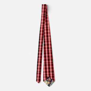 Buffalo Red Stripes Custom Image Vatertag Krawatte