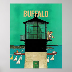 Buffalo Reiseplakat  Poster