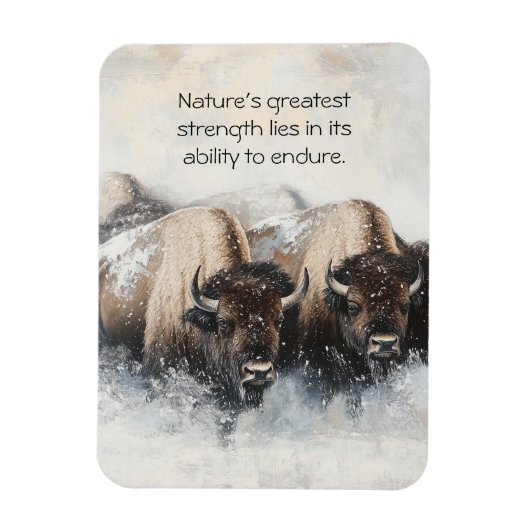 Buffalo Resilienz: Schneesturm-Magnet Magnet (Vertikal)