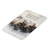 Buffalo Resilienz: Schneesturm-Magnet Magnet (Linke Seite)