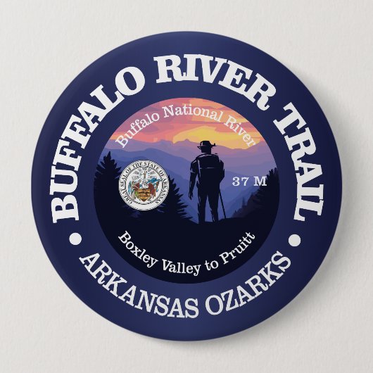Buffalo River Trail (rd2) Button (Vorderseite)