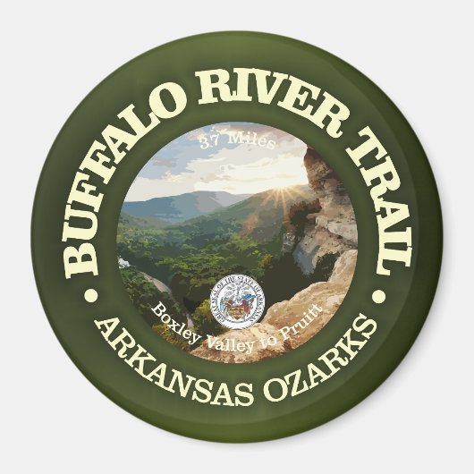 Buffalo River Trail (rd) Magnet (Vorne)