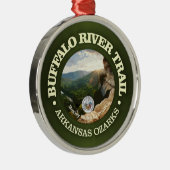 Buffalo River Trail (rd) Ornament Aus Metall (Rechts)