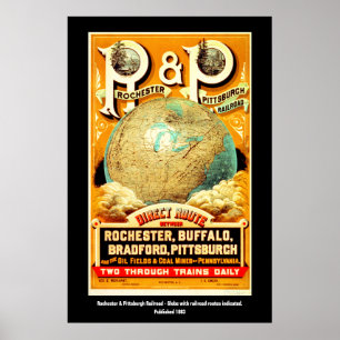 Buffalo Rochester & Pittsburg Bahnreise Poster
