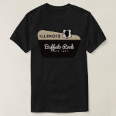 Buffalo Rock Staat Park Illinois Willkommenszeiche T-Shirt (Design vorne)