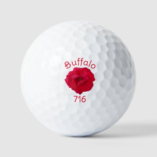Buffalo Rose Golfbälle (Vorderseite)