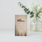 Buffalo Rustic Baby Shower Cactus Book Request Begleitkarte (Stehend Vorderseite)